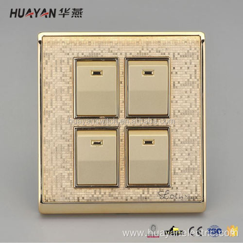 Excellent Quality Gold Four Buttons Smart Home Switch